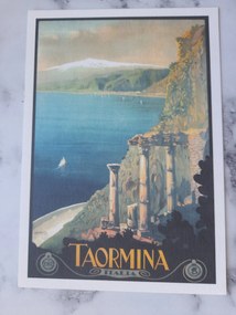 Grafika Keret Olaszország Italia Szicília Taormina
