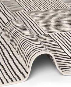 Fekete-krémszínű kültéri-beltéri szőnyeg 120x170 cm Haringey Nightingale – Ted Baker