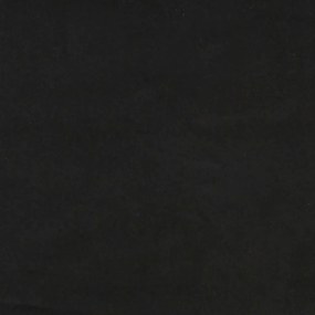fekete L-alakú bársony kanapéágy 271x140x70 cm