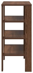 barna tölgy színű szerelt fa cipőtartó 61x32x70 cm