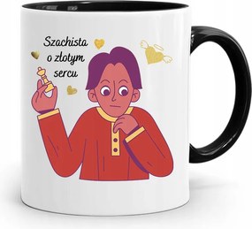 Sakkozóknak Fekete Bögre Születésnapi Ajándéknak, fényképes nyomattal