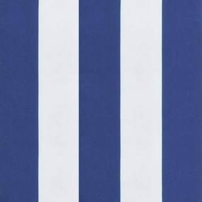 Kerti pad párna Kék és fehér 180 x 50 x 4 cm Oxford szövet