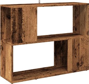 vidaXL antik fa színű térelválasztó könyvszekrény 80x24x63 cm