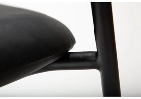 Fekete bőrutánzat étkezőszék Zone – DAN-FORM Denmark