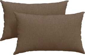 vidaXL Kanapé párnák 2 pcs Barna 50 x 30 cm szövet