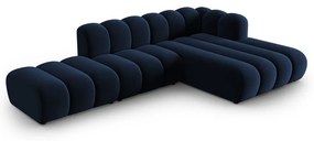 Sötétkék sarokkanapé (jobb oldali) Lupine – Micadoni Home