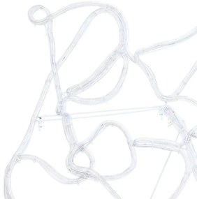 Karácsonyi Dísz 1224 LED-del Sokszínű 69 x 79 cm PVC