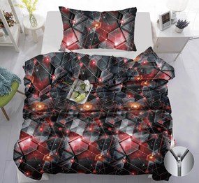 Pamut ágynemű LUMIRON szürke Ágyneműhuzat mérete: 70 x 90 cm | 140 x 200 cm