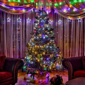 VOLTRONIC® Fényfüzér 100 LED Színes 3AA elem
