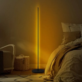 Only 13317 fekete fém LED állólámpa