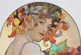 Design fali fotótapéta Flizelin Színes szecesszió 104x70 Ragasztó