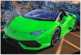 Poszterek 120x80 Zöld sportautó