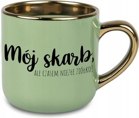 Bögre Nagy Zöld Az Én Kincsem Ajándék Feleségnek Valentin-nap Évfordulóra