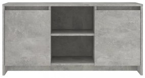 betonszürke szerelt fa TV-szekrény 100 x 35 x 55 cm