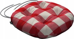 Adam székpárna 37x8 piros-fehér kockás (5,5x5,5cm)