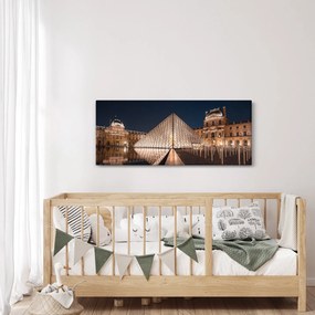Kép - Louvre éjjel (120x50 cm)