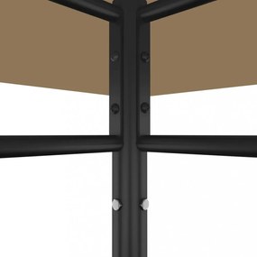 tópszínű pavilon 384x281x270 cm 180 g/m²
