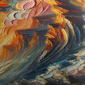 Kép - Hegyek, melyeket napfény ölel (120x50 cm)