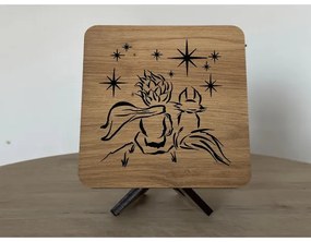 Li-Go 5788/DUB2 - LED asztali dekoráció LED/12W/230V 19x19 cm tölgy/A kis herceg