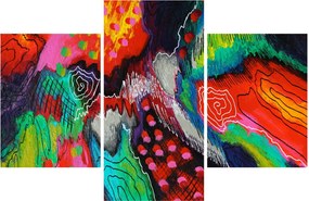 Absztrakt kép - színek (90x60 cm)