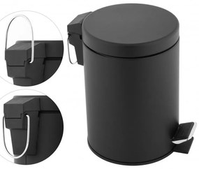 Erga Szemetes fürdőbe, WC-be czarny segregacja - Yoka