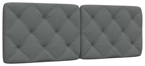 sötétszürke szövet fejtámla párna 140 cm