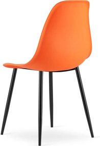 OSAKA narancssárga szék fekete lábakkal