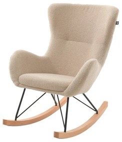 Bézs buklé gyerek hintafotel Rocky – Vipack