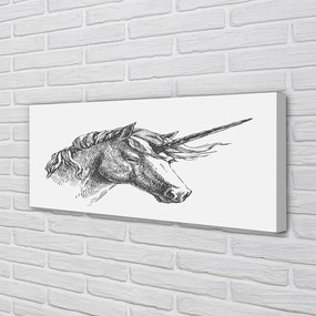 Canvas képek rajz egyszarvú 140x70 cm
