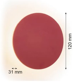 Argon 8320 - LED Fali lámpa OREGON PLUS LED/3W/230V 3000K 12 cm piros