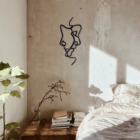 Interior fém fali dekoráció, 40×73 cm