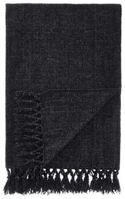 Fekete zsenília takaró 130x170 cm Wilson – Catherine Lansfield