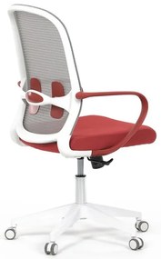 Forgószék piros szövettel. KA-S425 RED