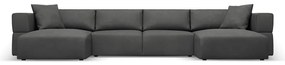 Sötétszürke sarokkanapé ("U" alakú) Esther – Milo Casa