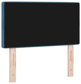 Fejtámla Kristálygombos Tűzött Sötétkék 80 cm Bársony