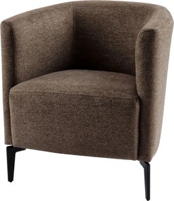 Design fotel, barna/fekete, KAPY