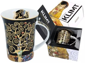 Klimt porcelán bögre díszdobozban 350 ml Életfa