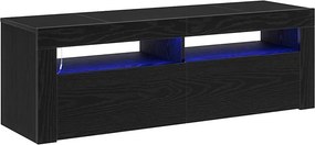 vidaXL TV szekrény Fekete tölgy 120 x 35 x 40 cm Faanyag