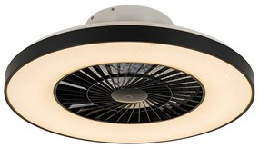 Okos mennyezeti ventilátor fekete csillag effektussal 60cm LED-del, fényerőszabályzóval és távirányítóval - Climo