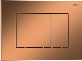 Mexen Tex 02 öblítési gomb, rózsaarany fényes - 6102-09