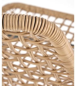 Baltar étkezőszék, rattan / fekete