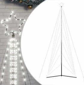 vidaXL hideg fehér LED karácsonyfa 861 LED 478 cm