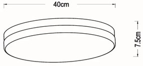Lucide 79111/40/30 - LED Fürdőszobai lámpa BISKIT LED/36W/230V IP44 fekete