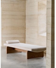 Bézs-sötét natúr színű zsenília heverő (variálható sarok) Topaz – Kave Home