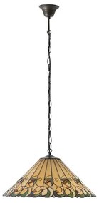 Endon 64194 - Tiffany JAMELIA láncos csillár 3xE27/60W/230V, átmérő 50 cm