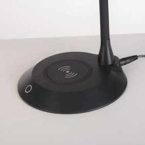 JUST LIGHT. 14414-18-LED Dimmelhető asztali lámpa beépített töltővel PUCKI LED/4,5W/230V fekete