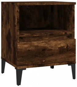 füstös tölgy színű éjjeliszekrény 40x35x50 cm