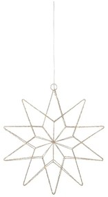 Aranyszínű fénydekoráció karácsonyi mintával ø 31 cm Gleam – Markslöjd