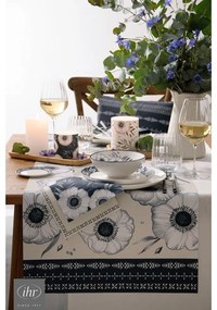 Textil tányéralátét 48x33 cm Holly Flower - IHR