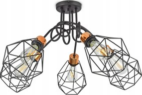 Függő lámpa Csillár Plafon Gyémánt Réz Led